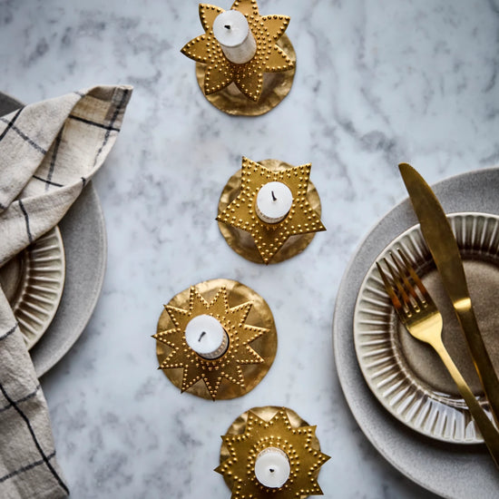 Candle rings, HDRing, Antique brass finish