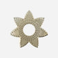 Kerzenringe, HDRing, Antikes Champagner-Silber-Finish
