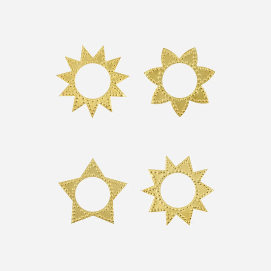 Napkin rings, HDRing, Antique brass finish