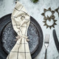 Serviettenringe, HDRing, Antikes Champagner-Silber-Finish