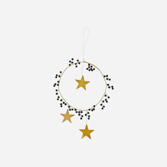 Weihnachtsschmuck, HDStar Ring, Schwarz;Messing