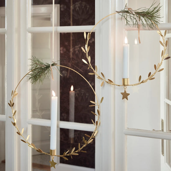 Kerzenständer, HDMistel, Messing-finish