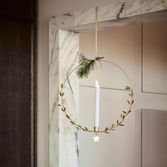Kerzenständer, HDMistel, Messing-finish