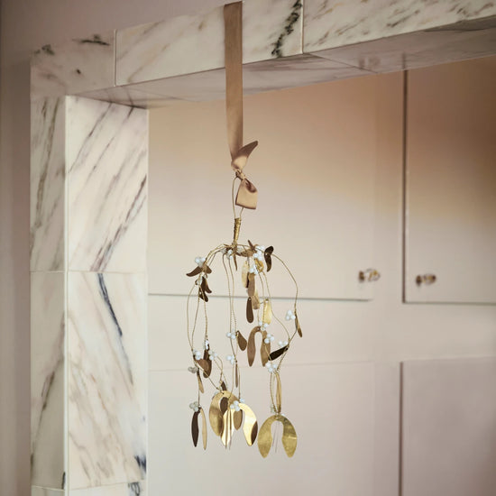 Ornament, HDMistletoe, Messing-finish