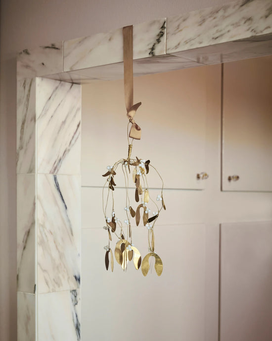 Ornament, HDMistletoe, Messing-finish