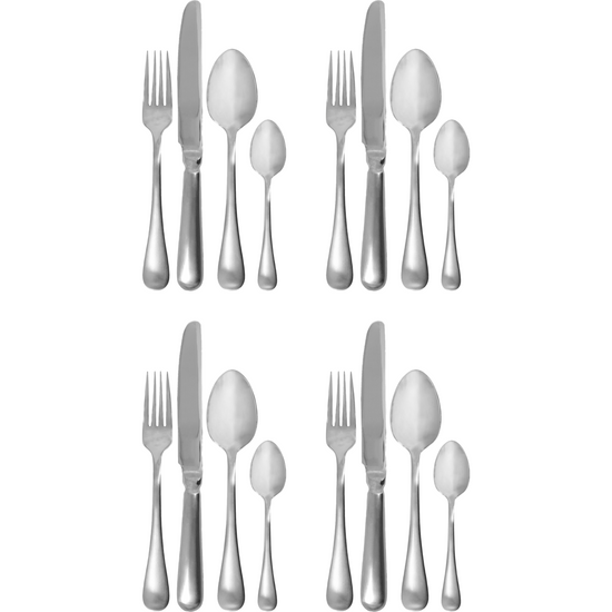 Cutlery set, HDBrush, Silver finish