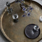 Tablett, Jhansi, Antikes Messing-Finish