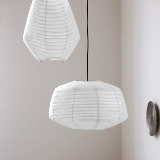 Lampenschirm, Bidar, Weiß