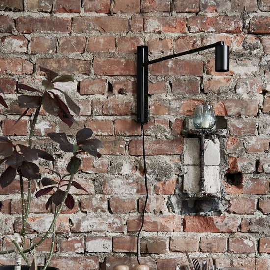 Væglampe, HDNorm, Sort antik