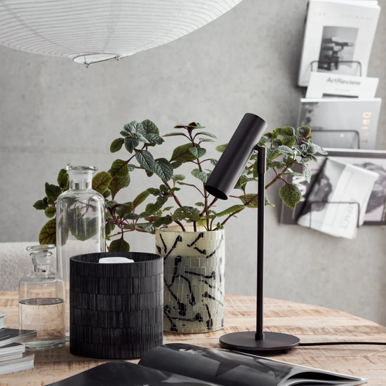 Bordlampe, HDNorm, Sort antik