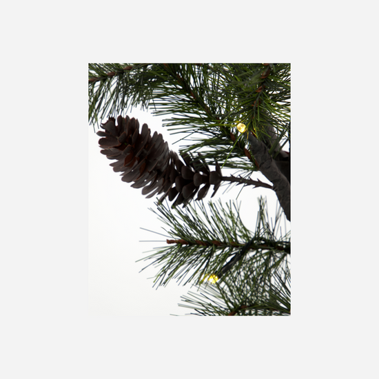 Weihnachtszweig m. LED, HDPeuce, Natur
