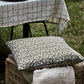 Cushion cover, HDFlow, Dark green;Off-white