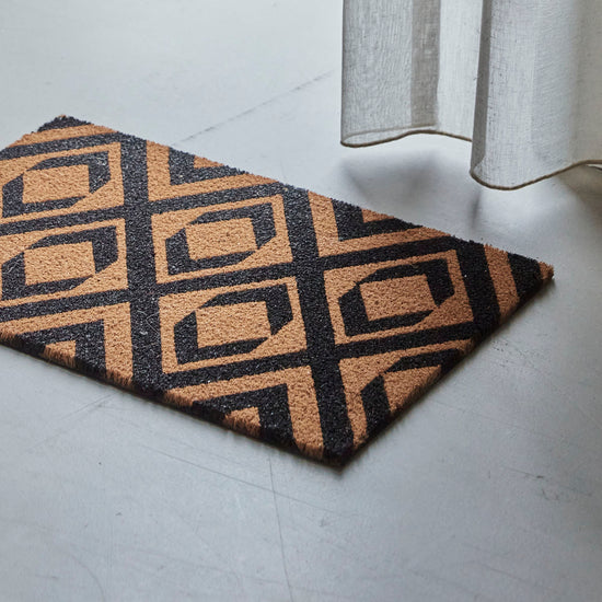Door mat, HDIndi, Nature/Black