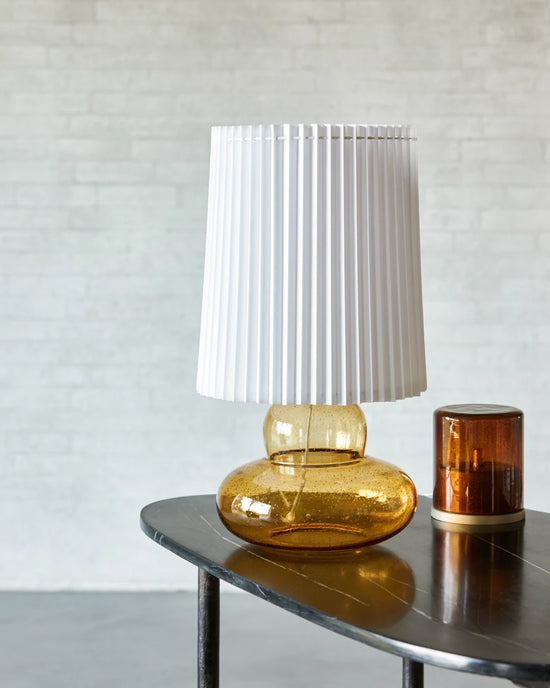 Tischlampe inkl. Lampenschirm, Ribe, Amber