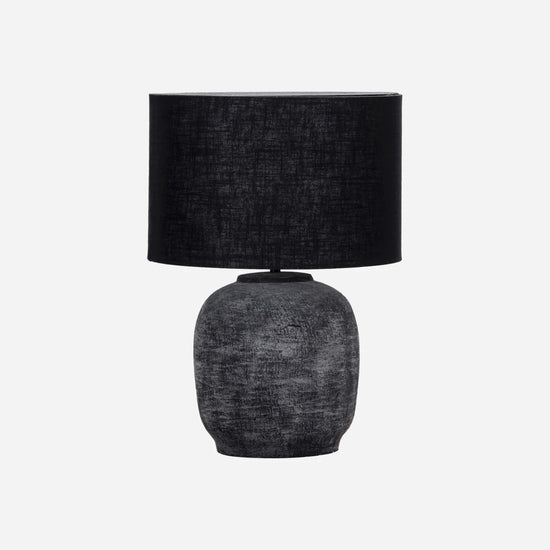 Bordlampe inkl. lampeskærm, HDTahi, Sort
