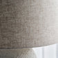 Bordlampe inkl. lampeskærm, HDTana, Råhvid