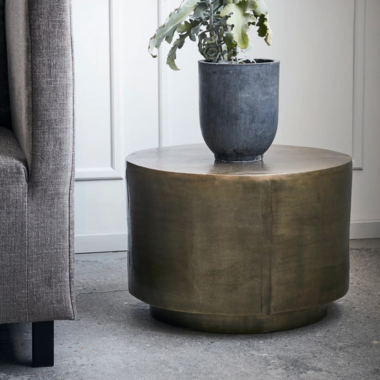 Sofabord, HDRota, Antik messing