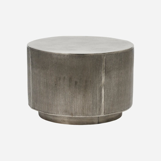 Couchtisch, Rota, Gebürstetes Silber