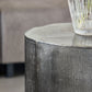 Couchtisch, Rota, Gebürstetes Silber