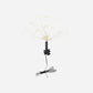 Top star w. LED, HDGlow, Silber-Finish