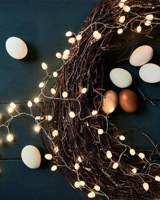 String lights, HDCher, White, Silver