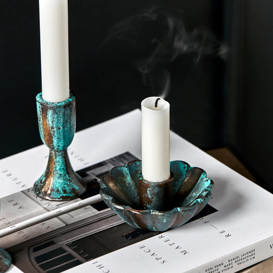 Candle holder, HDPli, Green