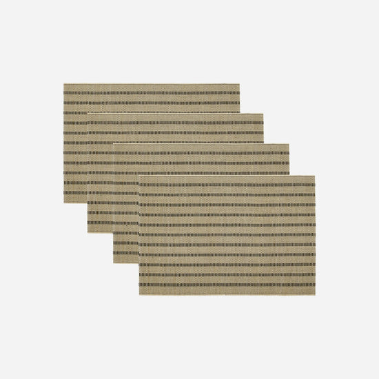 Dækkeserviet, HDFica, Sort;Natural