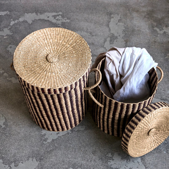 Laundry baskets, HDLaundry, Nature;Brown