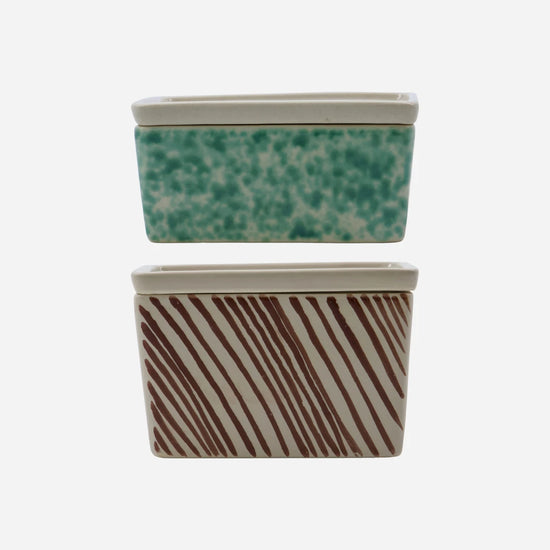 Storage boxes, HDDiva, Green;Brown