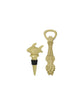 Bottle opener and bottle stopper, HDFish, Antique gold
