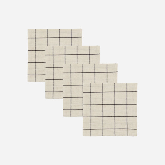 Servietten, HDJoin, Schwarz;Off-White