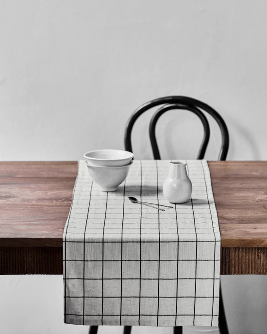 Table runner, HDJoin, Black, Off-white