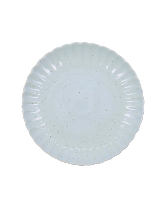 Dinner plate, HDScallop, Light blue