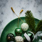 Christmas ornament, HDMach, Dark green, Mint green