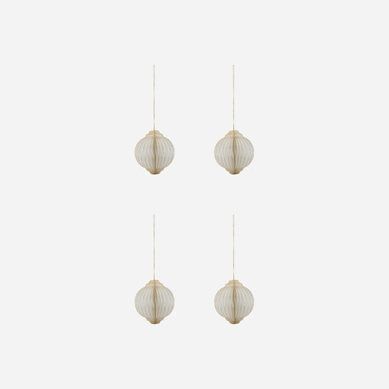 Weihnachtsschmuck, HDAlsta, Off-White;Gold