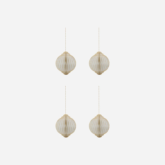 Weihnachtsschmuck, HDAlsta, Off-White;Gold