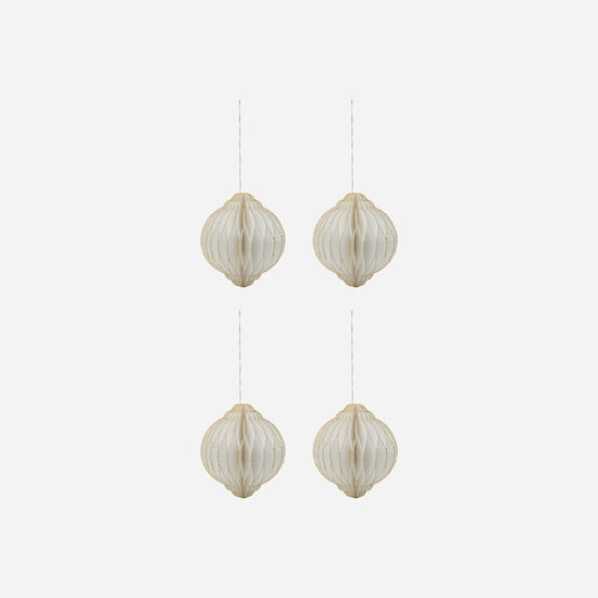 Weihnachtsschmuck, HDAlsta, Off-White;Gold