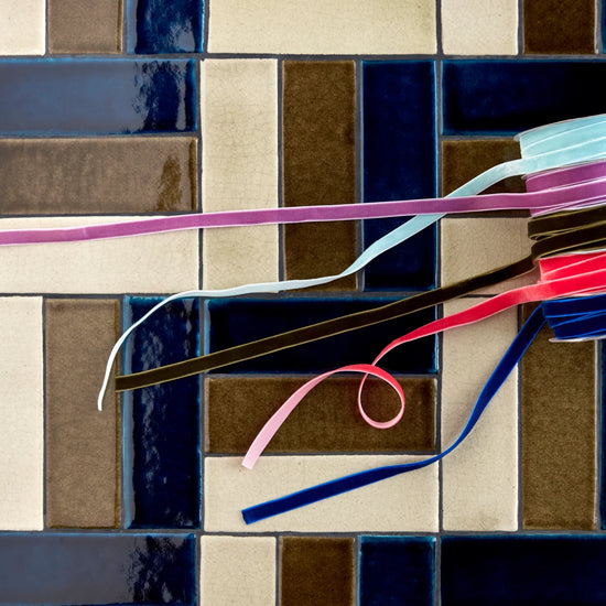 Ribbon, HDVelvet, Blue;Coral;Dark green;Purple;Light blue