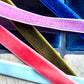 Band, HDVelvet, Blau;Koralle;Dunkelgrün;Lila;Hellblau