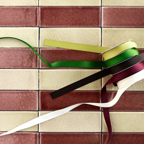 Ribbon, HDTape, Off-white, Burgundy, Black, Green, Gold