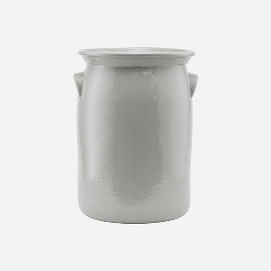 Ceramic jar, Shellish grey