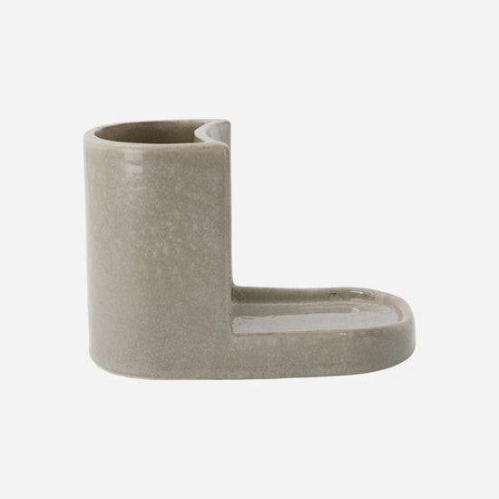 Brush and soap holder, MKDatura, Shellish grey