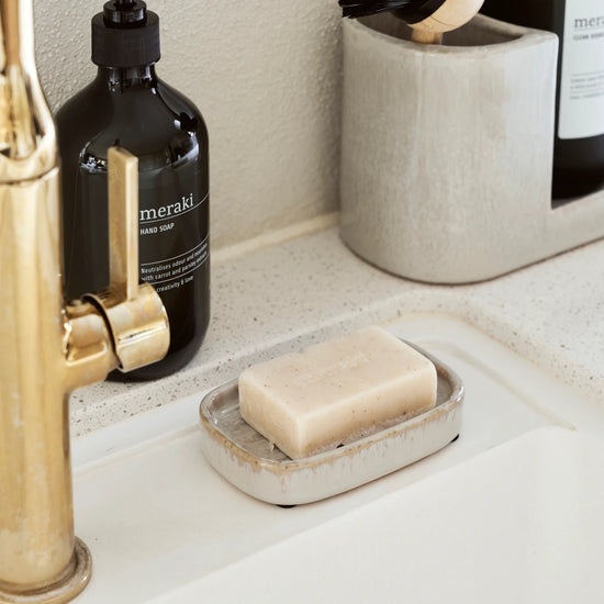 Soap dish, MKDatura, Shellish grey