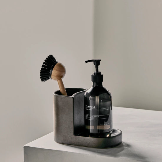 Brush and soap holder, MKDatura, Dark grey