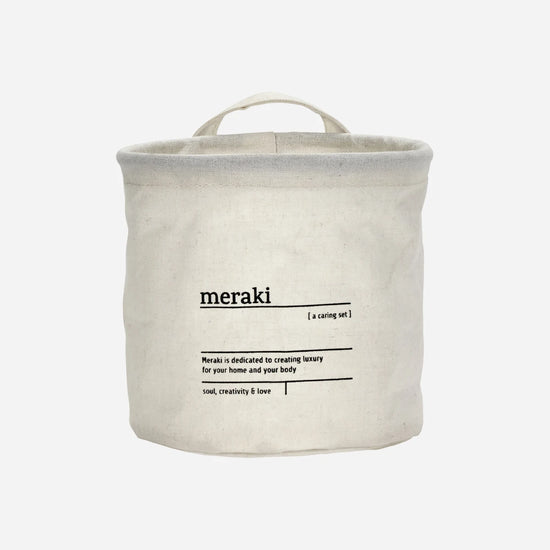 Storage basket, MKCaring, White