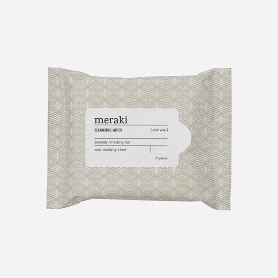 Cleansing wipes, Aloe vera, Brun/Hvid