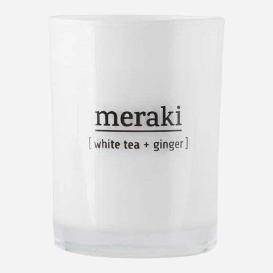 Scented candle, White tea & ginger