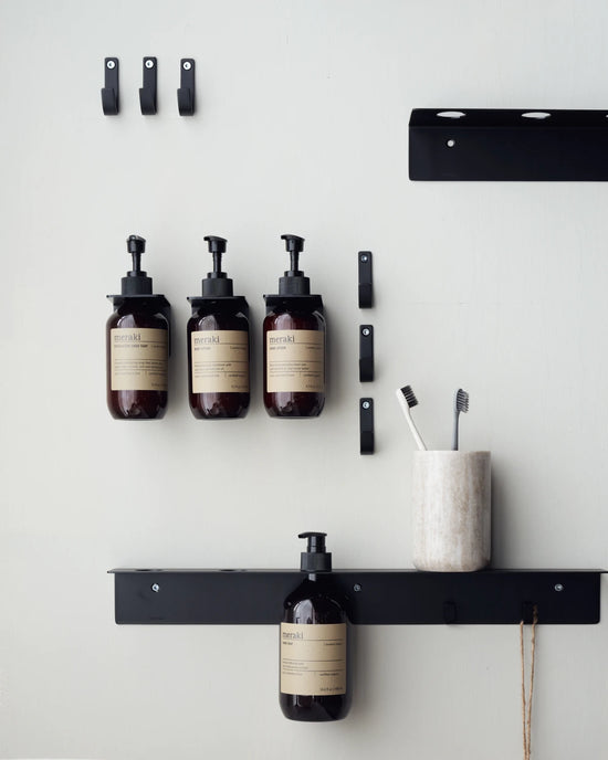 Bottle hanger, Brushed black finish