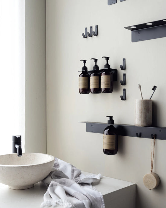 Bottle hanger, Brushed black finish