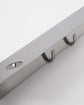 Bottle hanger with hooks, Brushed silver finish